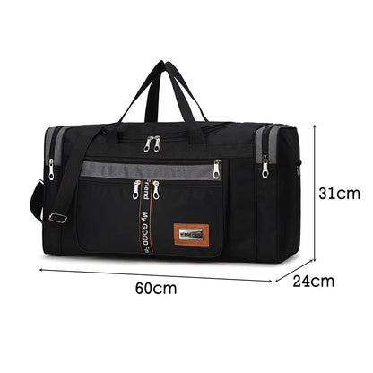 Oxford Dry Wet Separation Bags Large Capacity Portable Gym Bags Multifunctional Wear-Resistant Side Zippers for Travel Swimming