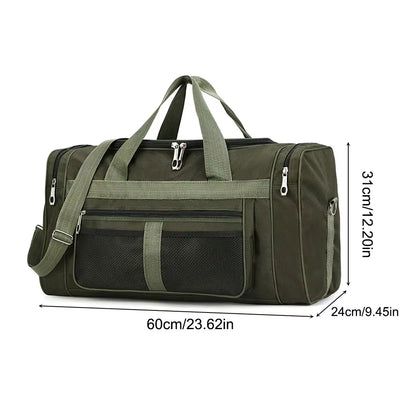 Oxford Dry Wet Separation Bags Large Capacity Portable Gym Bags Multifunctional Wear-Resistant Side Zippers for Travel Swimming